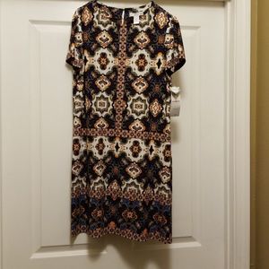 Short sleeve shift dress
